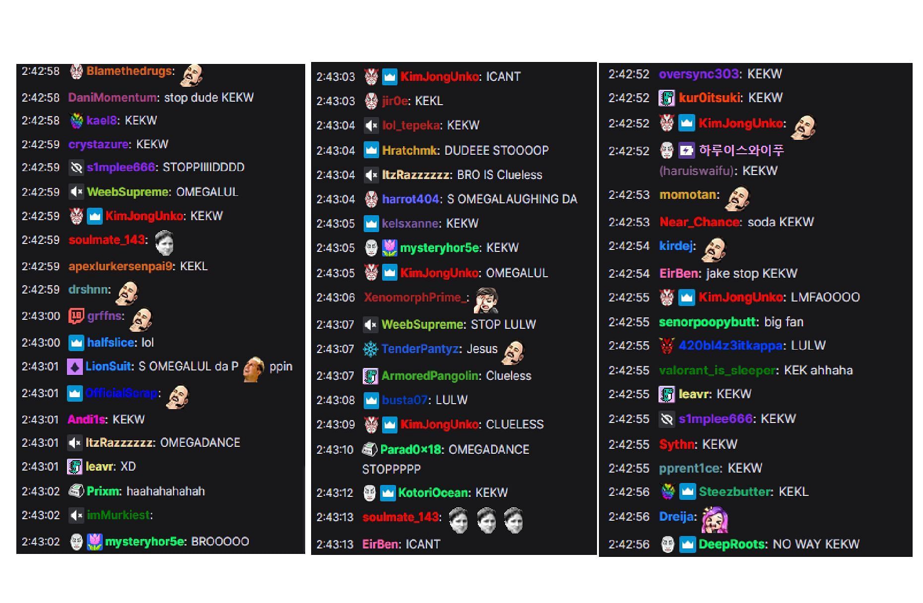 Fans react to the funny moment (Image via JakenBakeLIVE Twitch)